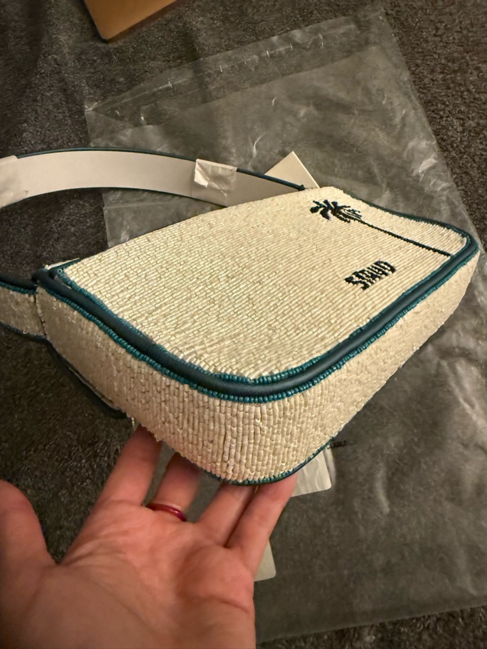 NWT STAUD Tommy Beaded Bag, Staud LA - Picture 10 of 11